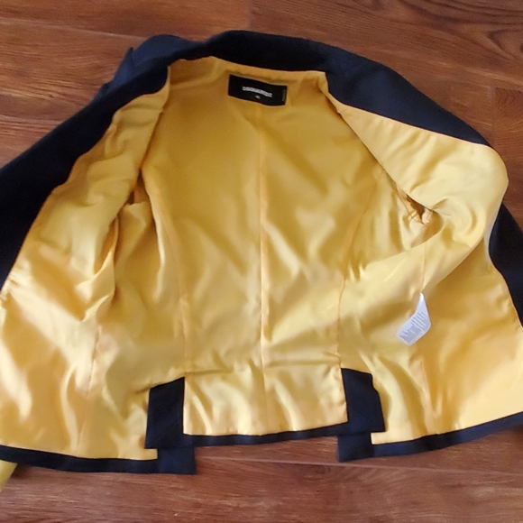 DSQUARED2 SINGLE BUTTON BLACK/YELLOW BLAZER JACKET - Picture 5 of 8